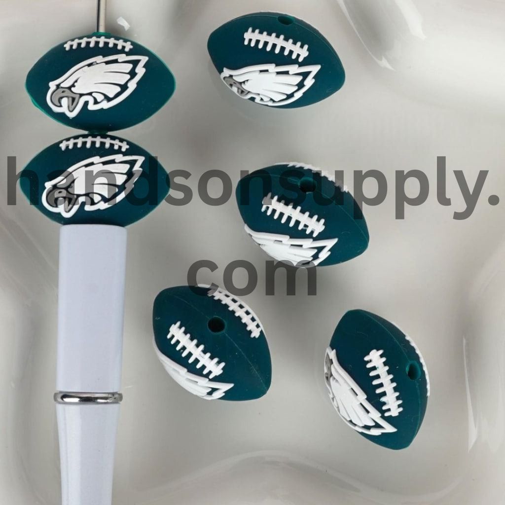 3D USA America Football Teams Silicone Focal Beads