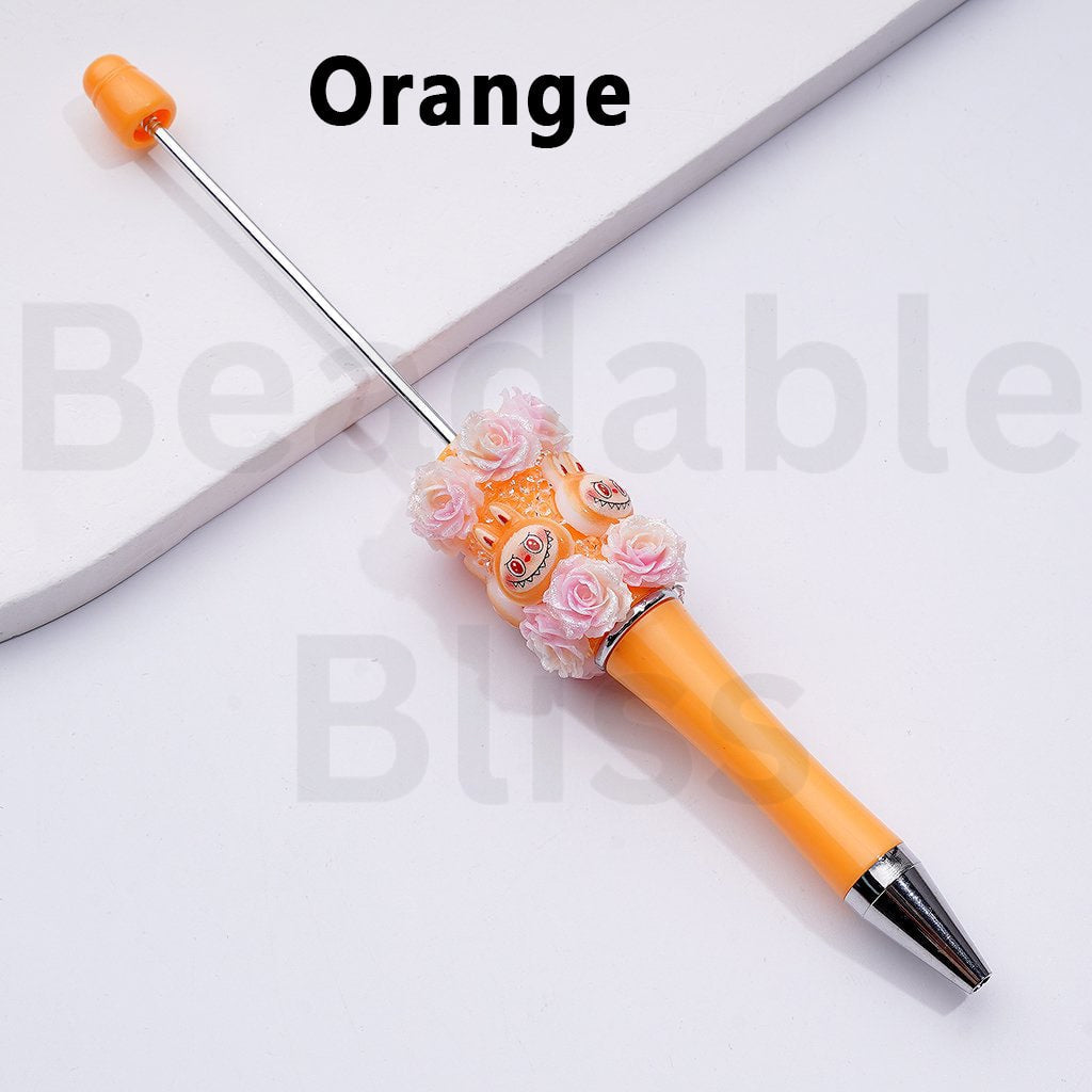 Luminous Glitter Flower Tiny Goblin Monster Doll Character Head Clear Sugar Beadable Pens