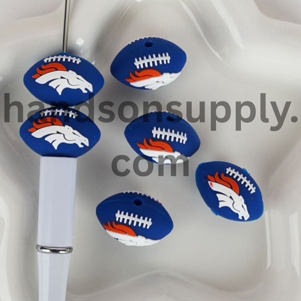 3D USA America Football Teams Silicone Focal Beads