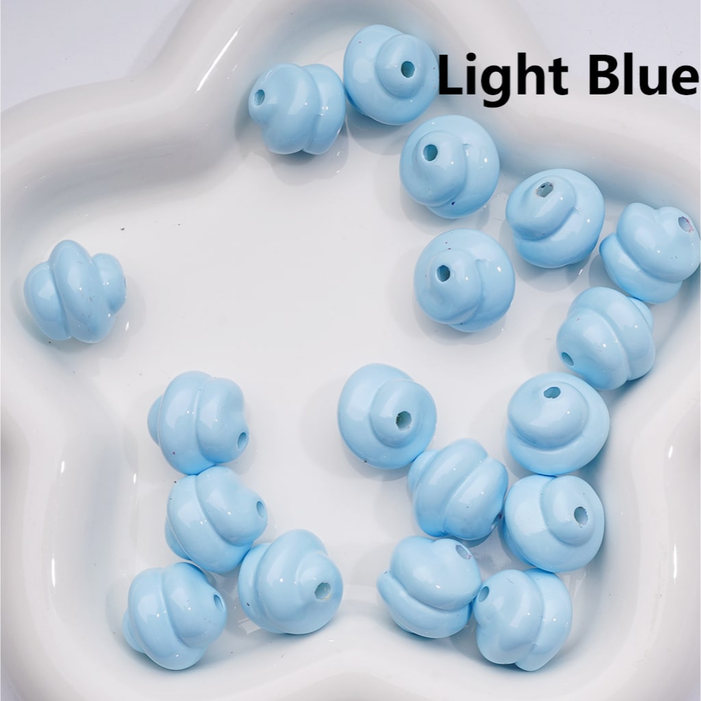 Vivid Cream Cute Acrylic Beads 17*17MM (Single Color is available for 200pcs Whole bag)