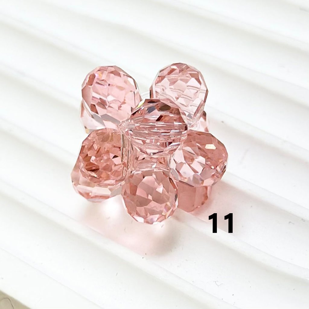 Colorful Water Drop Shape Bling Bling Rhinestones Knots Beads, Around 20MM