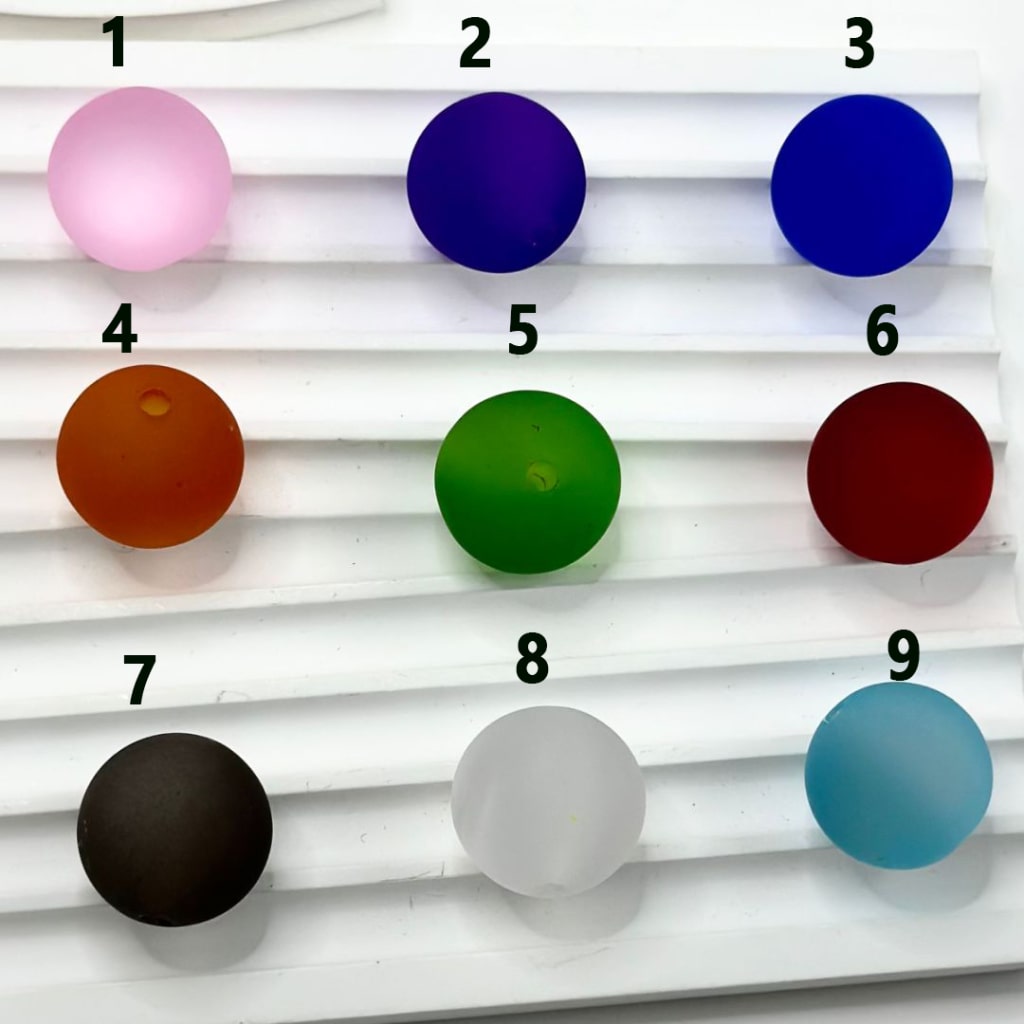 Colorful Frosted Matte Cat Eye Style Round Acrylic Beads, 20MM, Please Read the Description