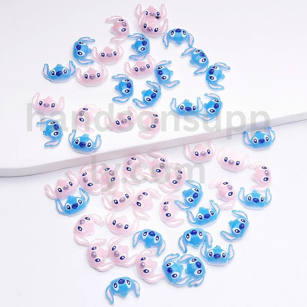Mini Blue Monster Design for DIY Jewelry Accessories Silicone Beads