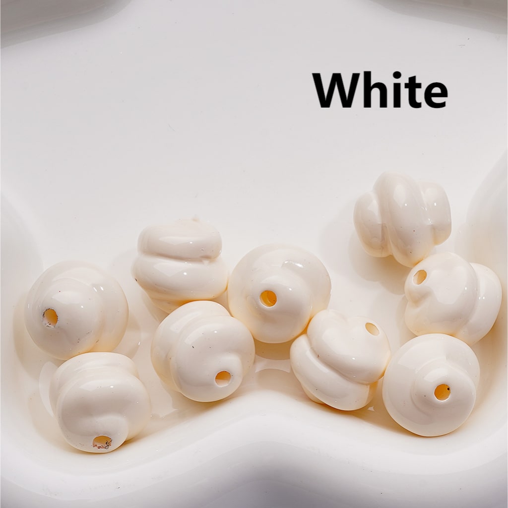 Vivid Cream Cute Acrylic Beads 17*17MM (Single Color is available for 200pcs Whole bag)