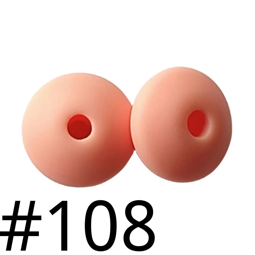 Silicone Lentil Beads Spacers 12mm