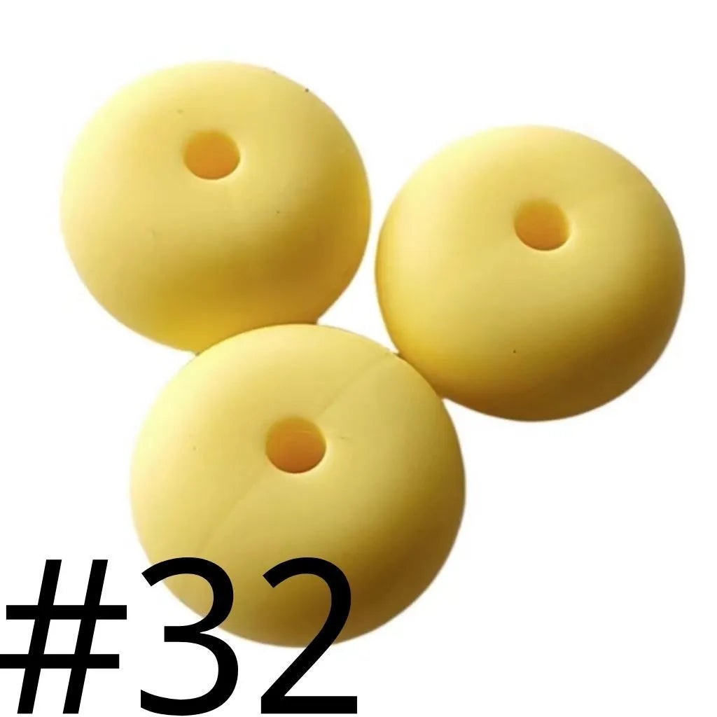 Silicone Wheel Beads  14mm
