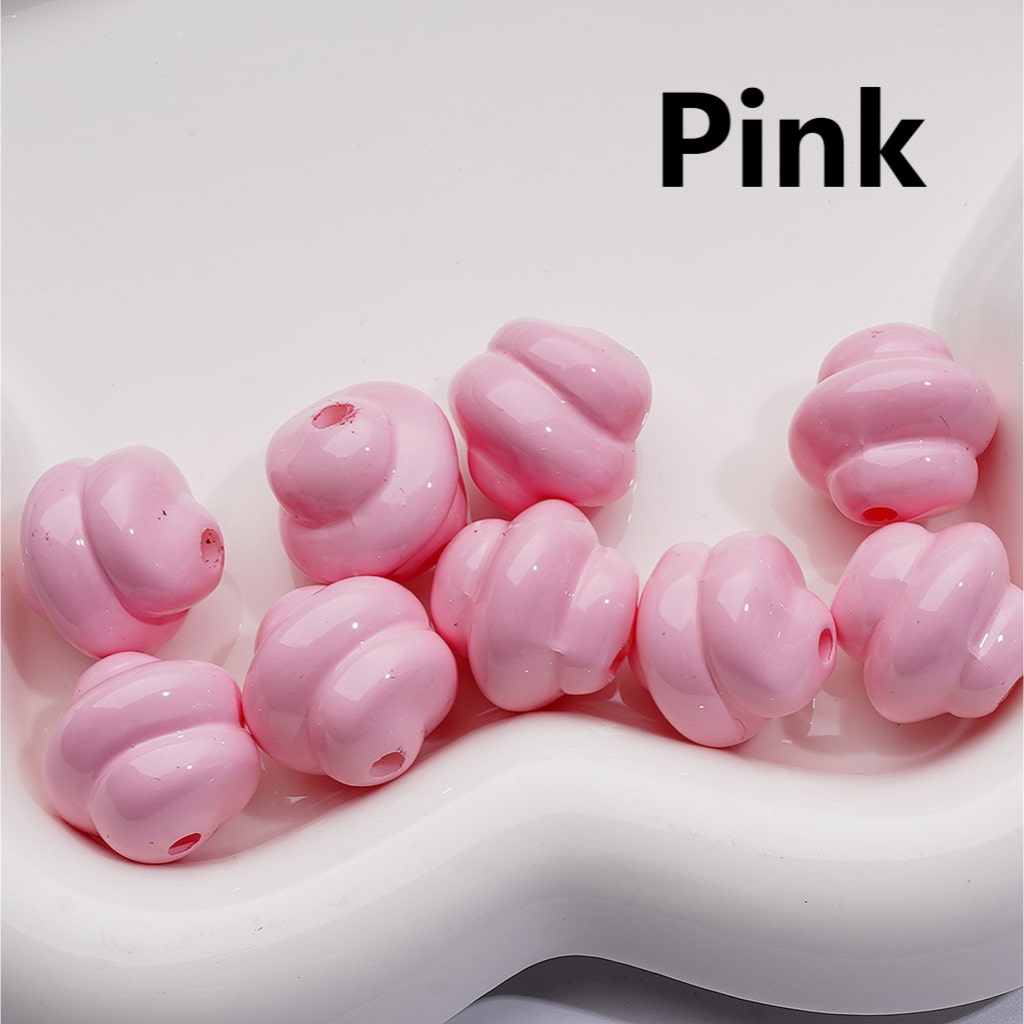 Vivid Cream Cute Acrylic Beads 17*17MM (Single Color is available for 200pcs Whole bag)