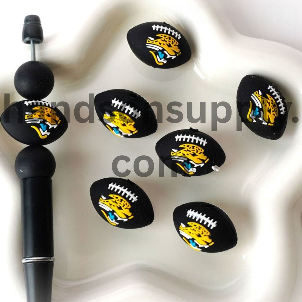 3D USA America Football Teams Silicone Focal Beads