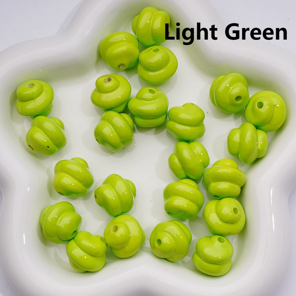 Vivid Cream Cute Acrylic Beads 17*17MM (Single Color is available for 200pcs Whole bag)