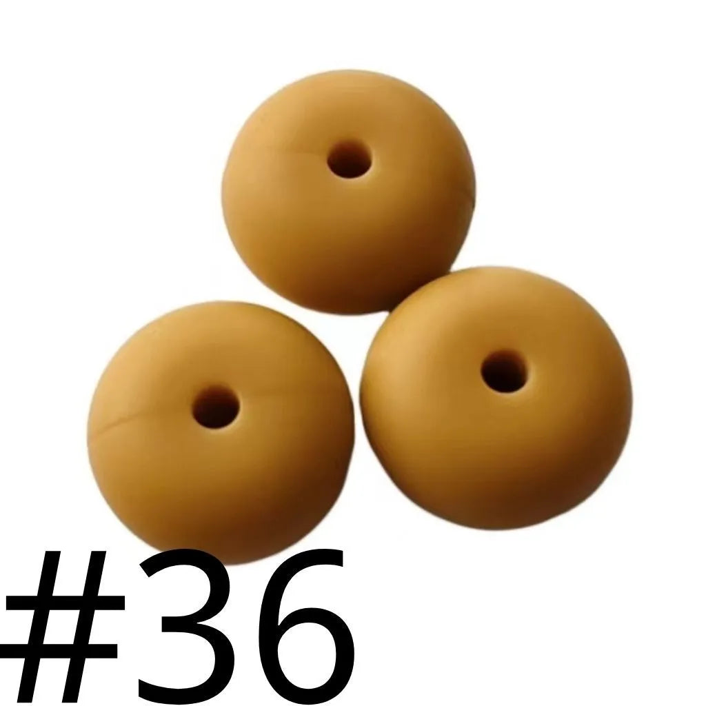 Silicone Wheel Beads  14mm