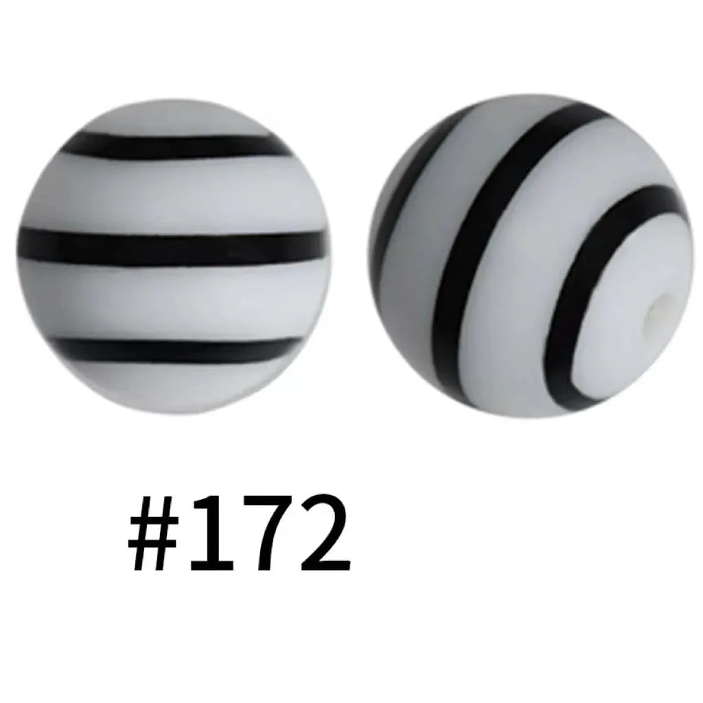 Printed Silicone Beads 15 mm