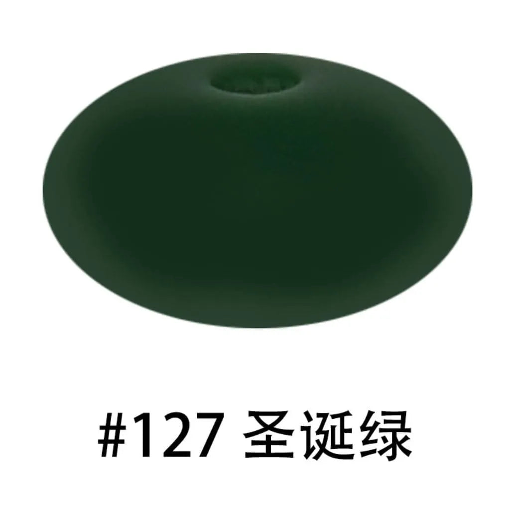 Silicone Lentil Beads 12mm