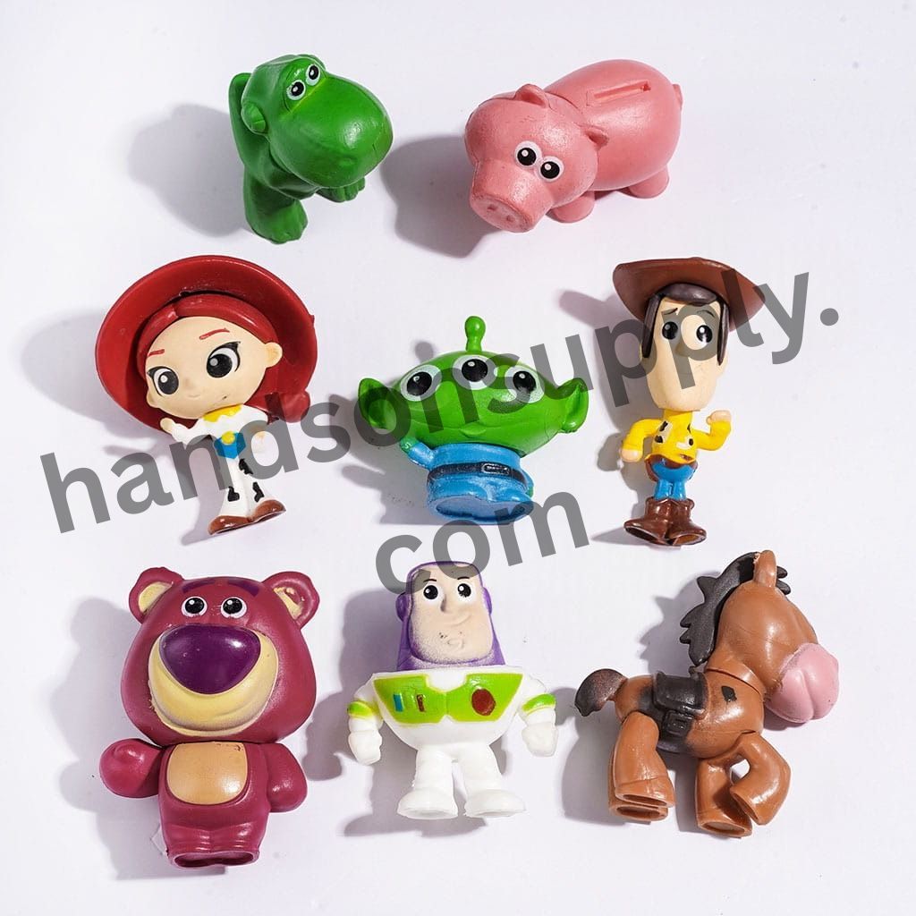 Toy Adventure Character Acrylic Figurines, No-Hole, Random Mix