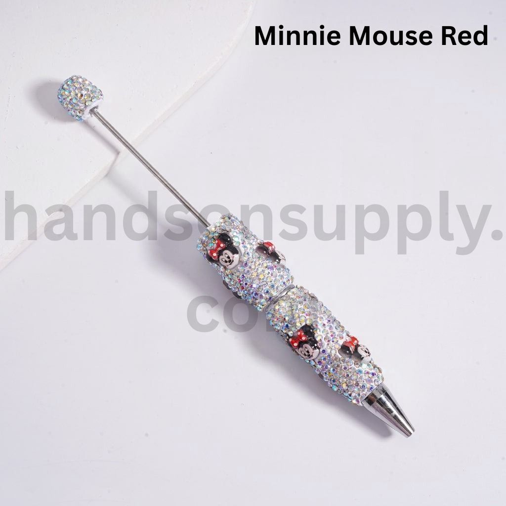 AB Rhinestones Cute Cartoon Sanrio & Friends Charms Hello Kitty, Doraemon, Donald Duck, Minni, Mickey, Kuromi, Wild Fox Beadable Clay Pens