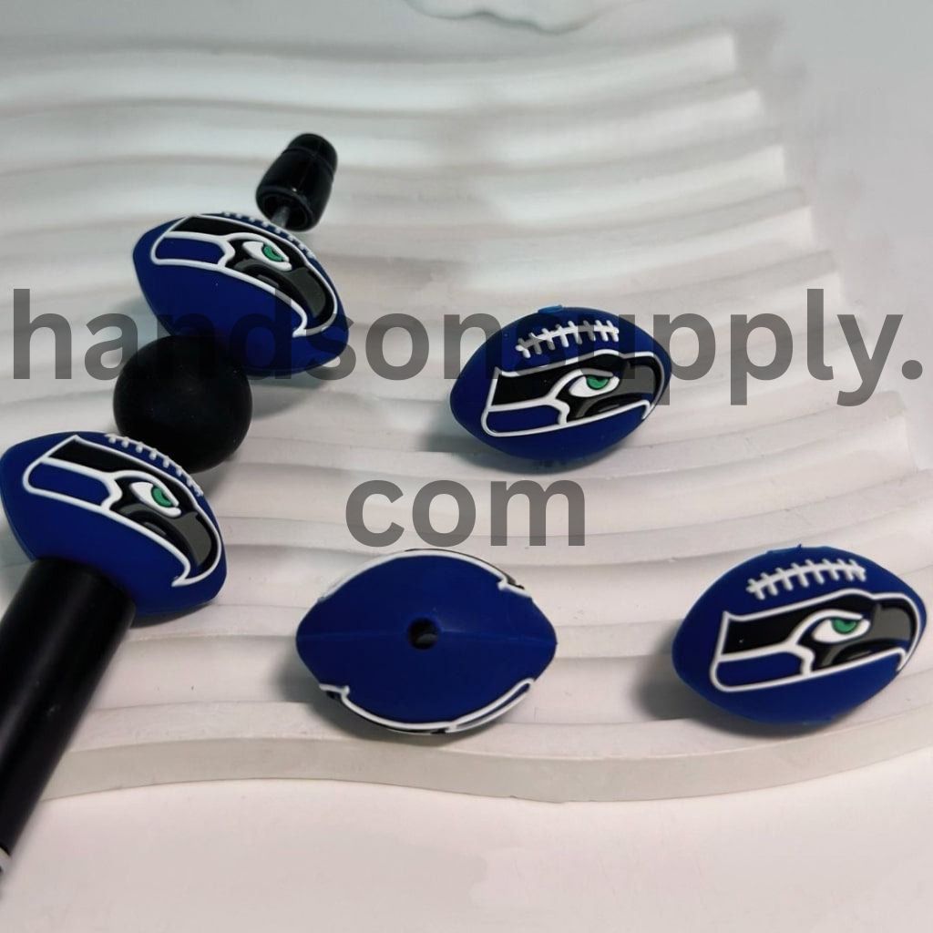 3D USA America Football Teams Silicone Focal Beads