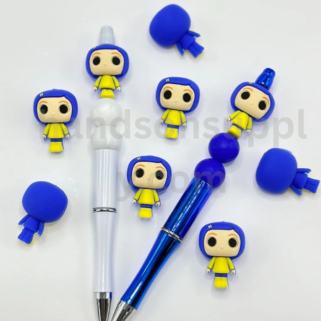 Cute Coralin Doll 3D Little Cartoon Silicone Focal Beads