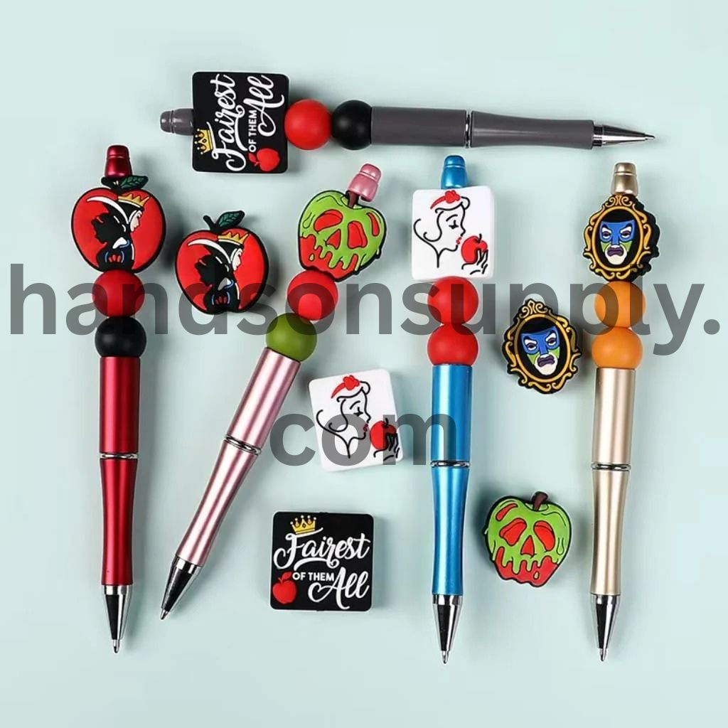 All Castle Belle Poisonous Apples Villains Fairest of Mask Magic Mirror Witch Silicone Focal Beads