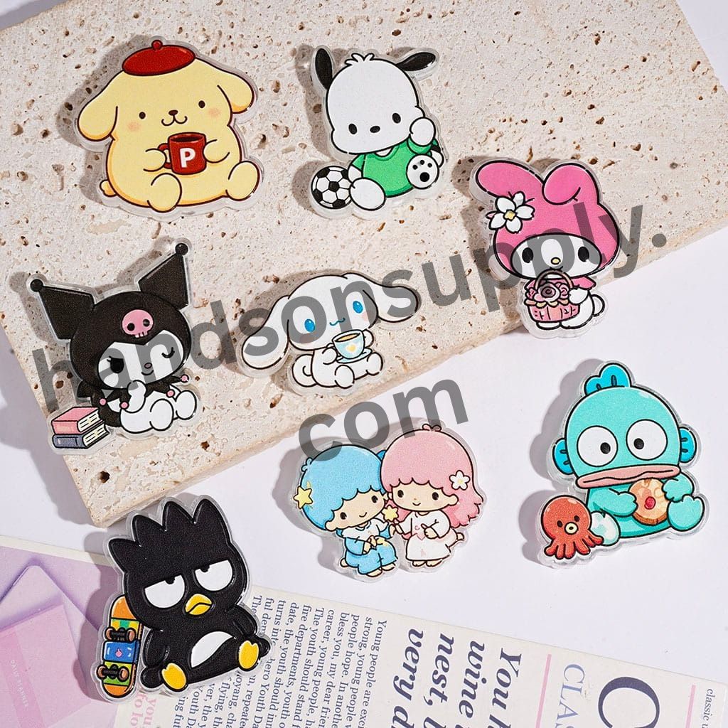 Cute Adorable Cartoon Character Animal & Fantasy, Theme Dog Series, Acrylic Beads Random Mix