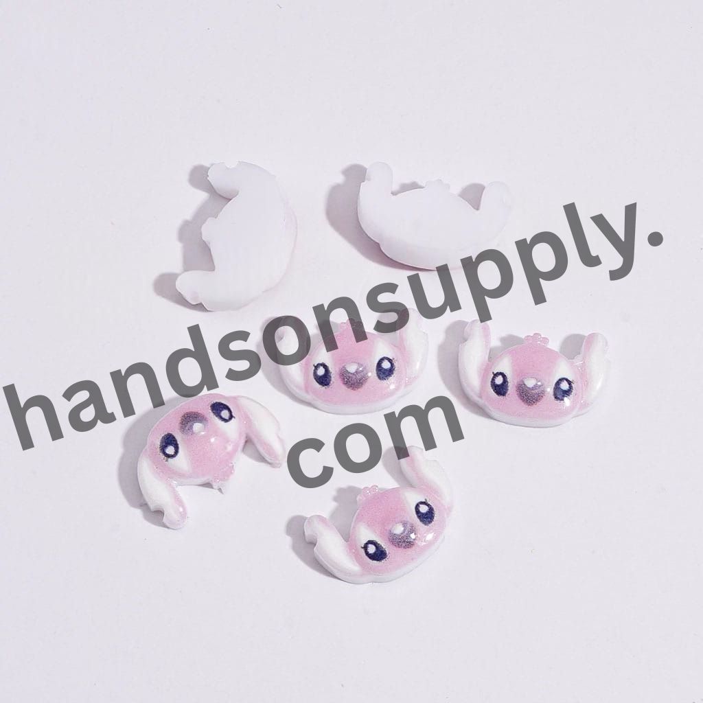 Adorable Mini Fairy Friends and Space Imp Blue and Pink Monster for DIY Bead Jewelry Accessories