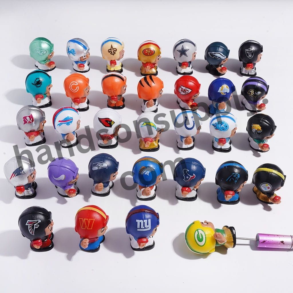 Sports American Football Acrylic Player Character Figurine for Pen Topper or Beads, Multi-Color Random Mix (Please Read Description)