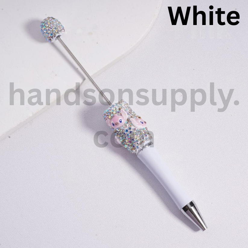 Stitch Angel Stitch Head Charm Beadable Pen with AB Rhinestone Random Mix
