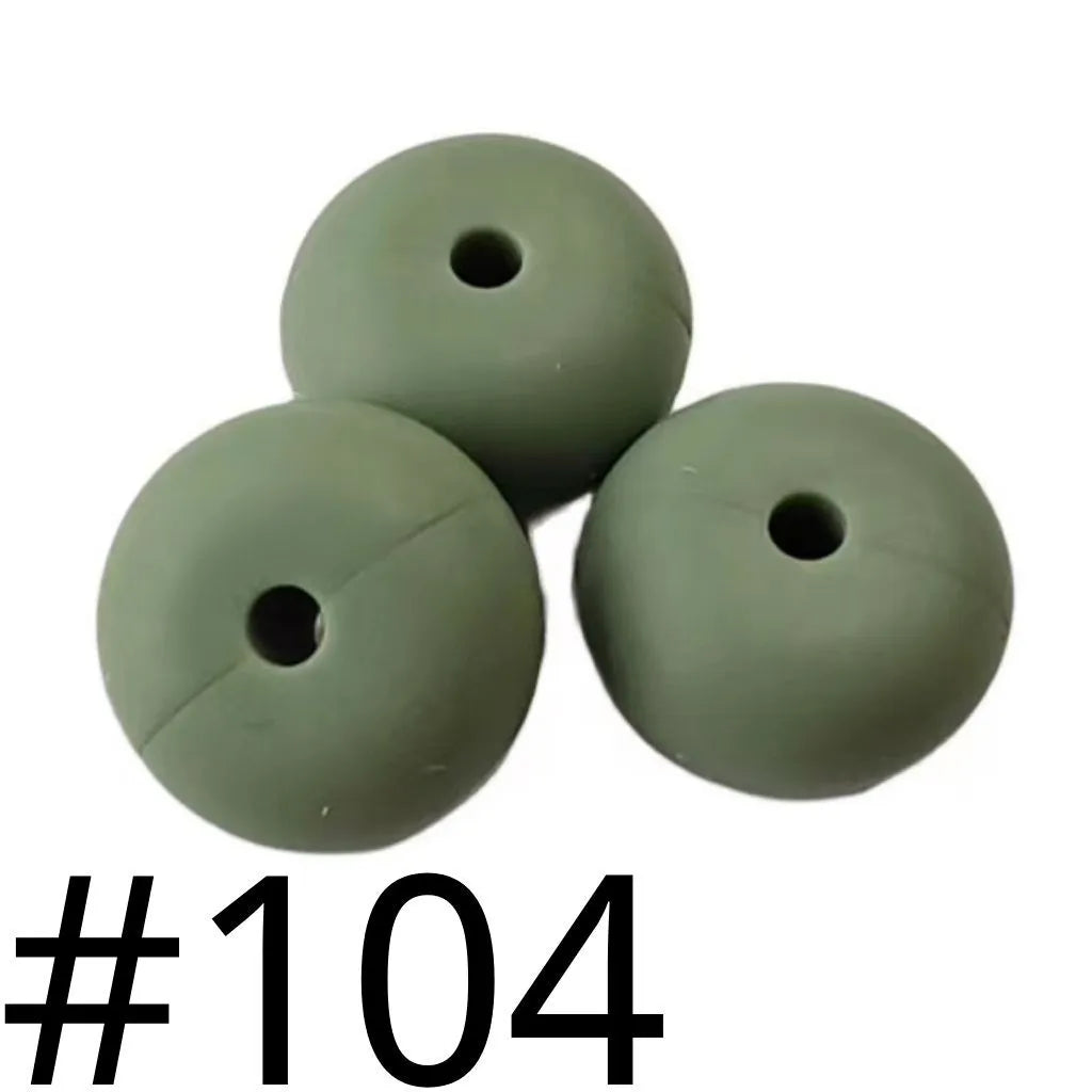 Silicone Wheel Beads  14mm