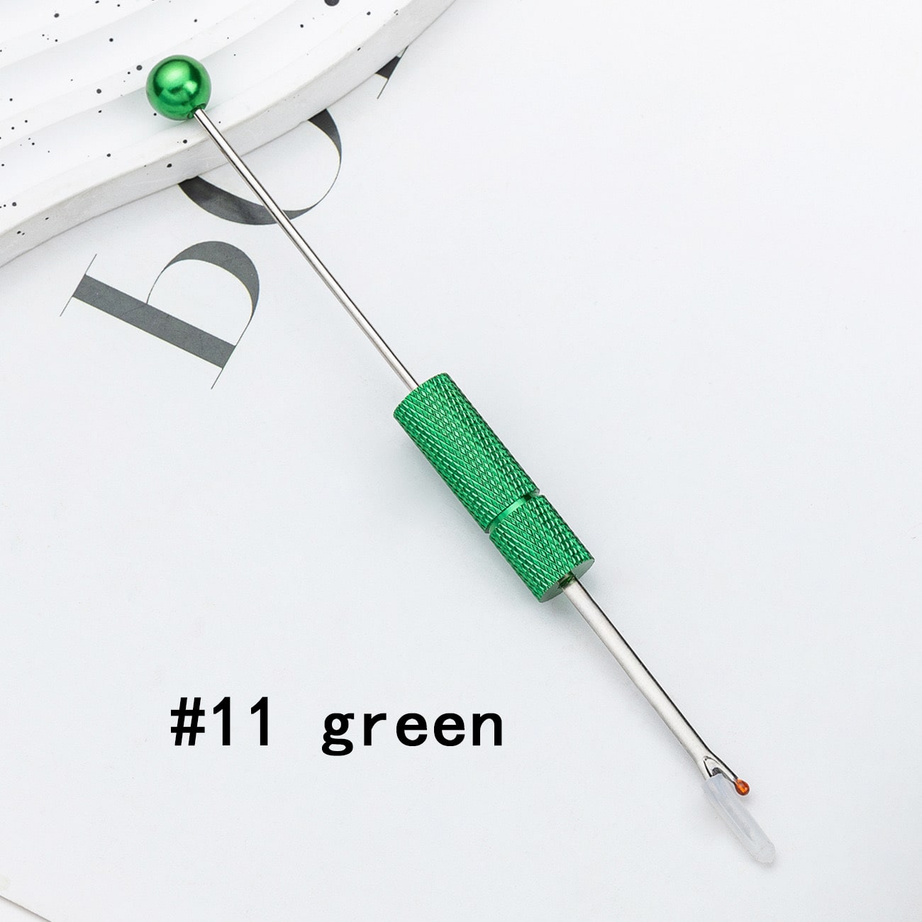 DIY Seam Ripper, Thread Remover, Stitch Unpicker, Metal Beadable Thread Cutter, Wire Picker in Solid Colors, 142mm