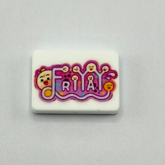 Friday Focus Brilliance Pink Silicone Focal Beads