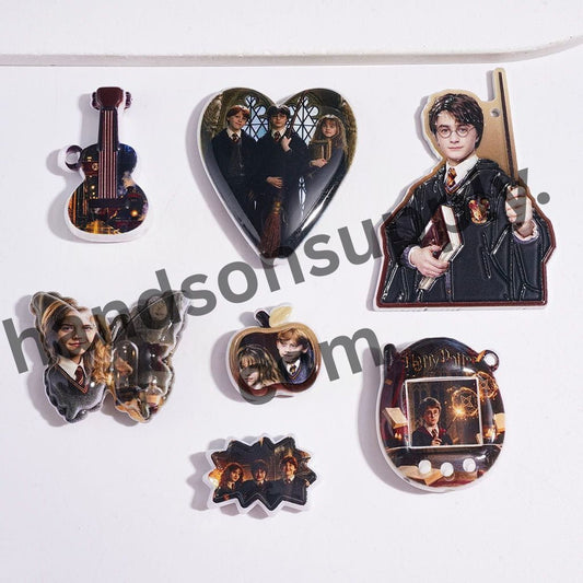 Mystical Magical Wizard Boy Character Series Acrylic Beads for Pens, Random Mix