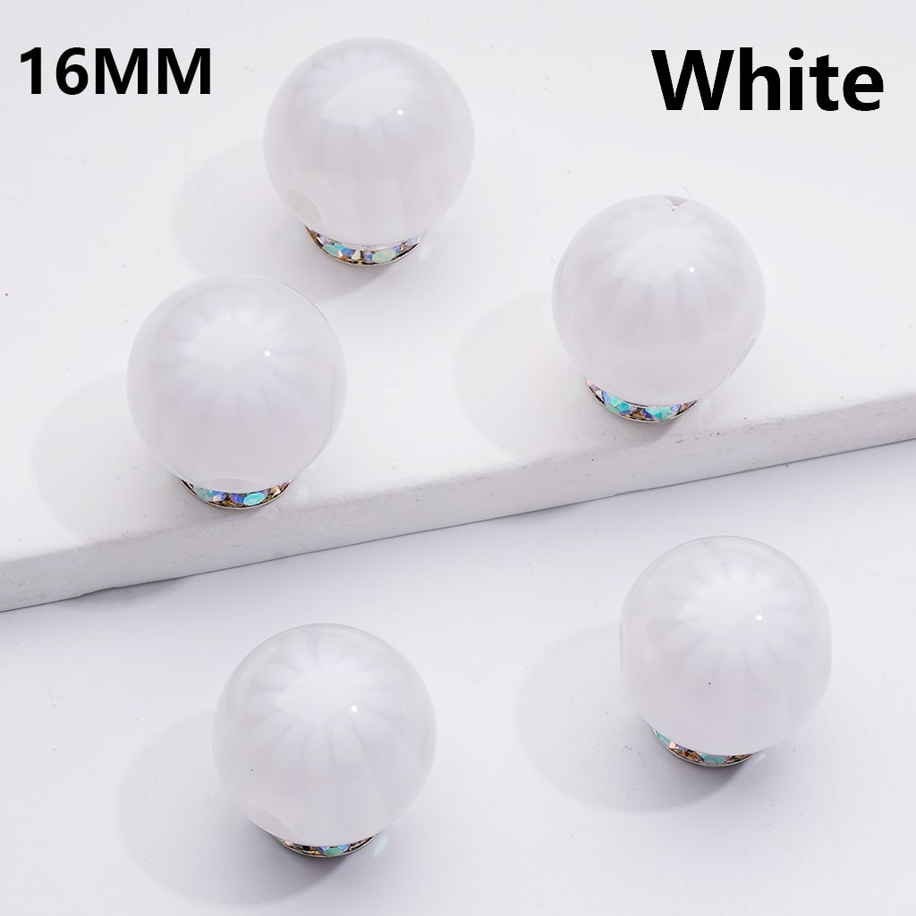 Chrysanthemum Stripe Round Beads Multi-Color Round 16MM Acrylic Beads (Single Color is only available for 200pcs(whole bag))