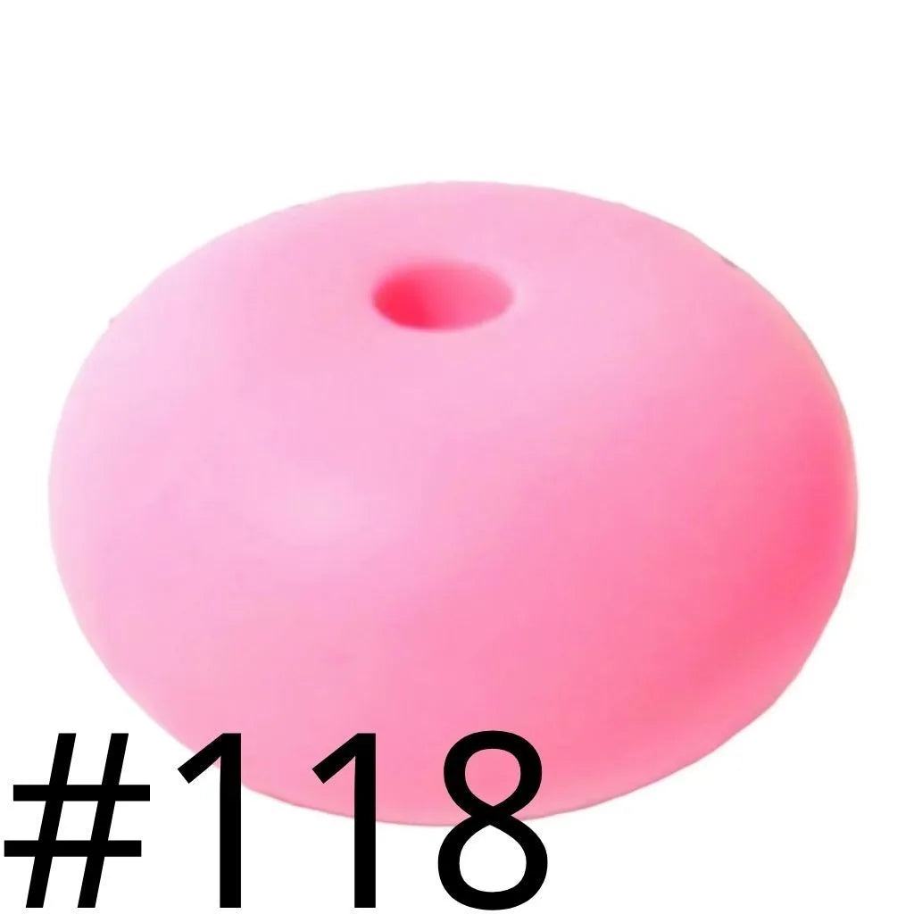 Silicone Wheel Beads  14mm