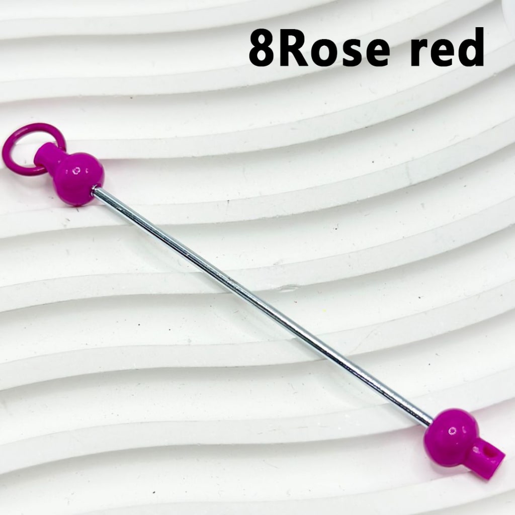 DIY Beadable Bars for Keychains and Accessories, Solid Colors, 90mm, Please Read the Description