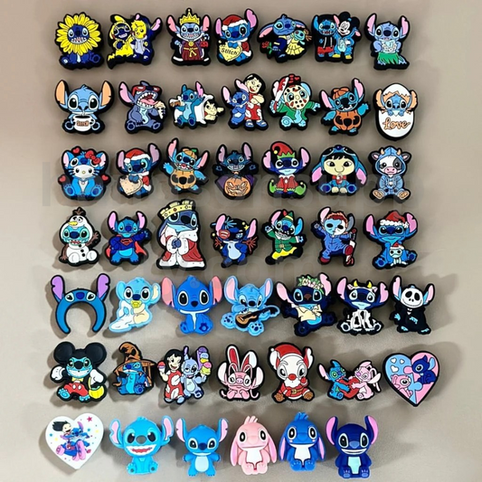 Cute Stitch Character Design in Random Mix for Crafts Silicone Beads
