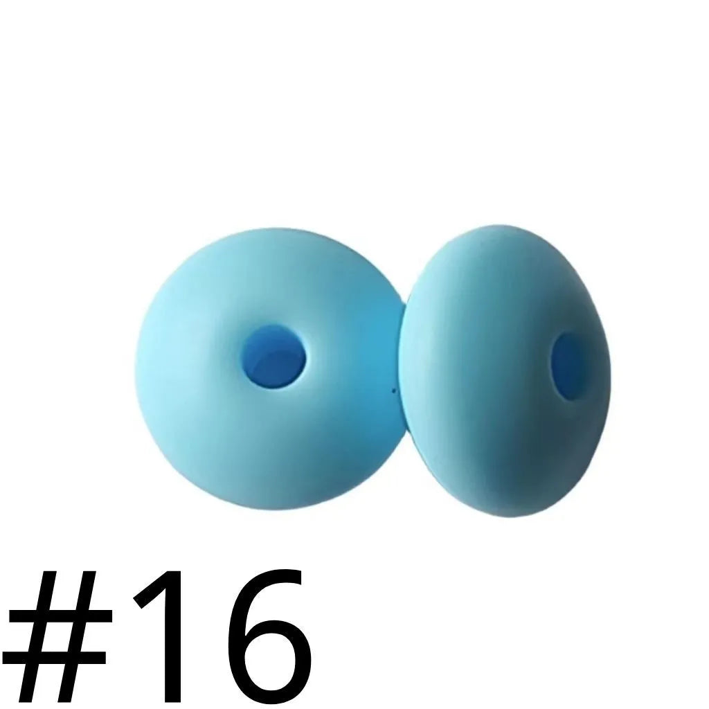 Silicone Lentil Beads Spacers 12mm