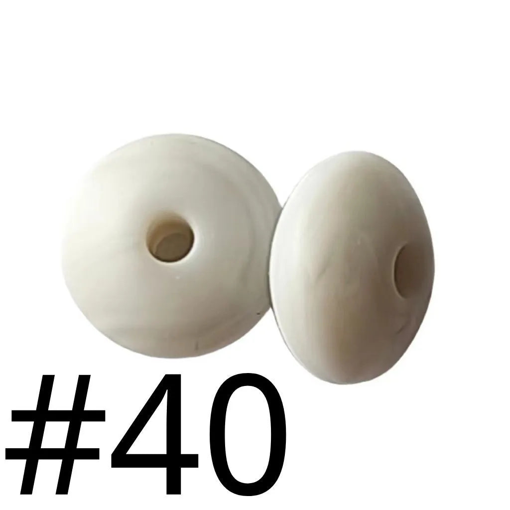 Silicone Lentil Beads Spacers 12mm