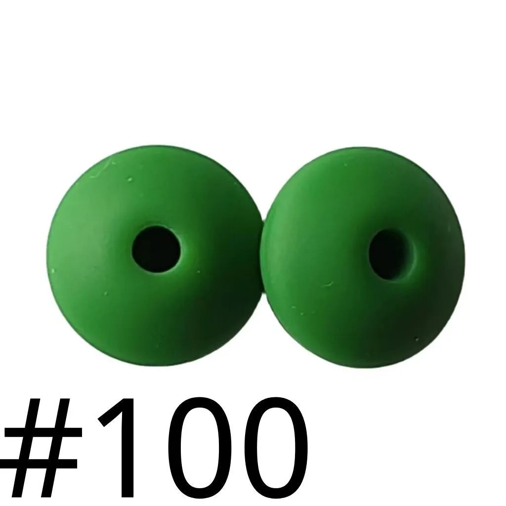 Silicone Lentil Beads Spacers 12mm