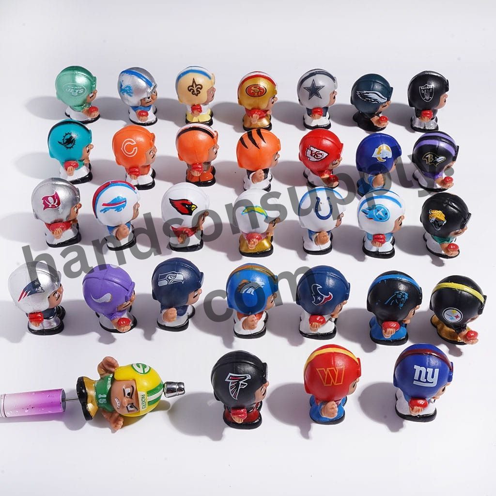 Sports American Football Acrylic Player Character Figurine for Pen Topper or Beads, Multi-Color Random Mix (Please Read Description)