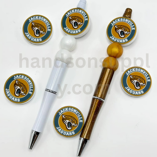 Jacksonville Jagua Football Sports Silicone Focal Beads – American Team Style