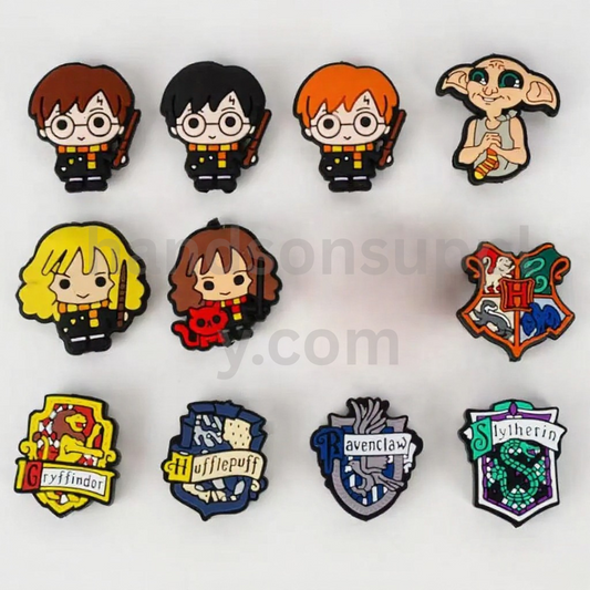 Harry Potte Series Silicone Focal Beads, Random Mix