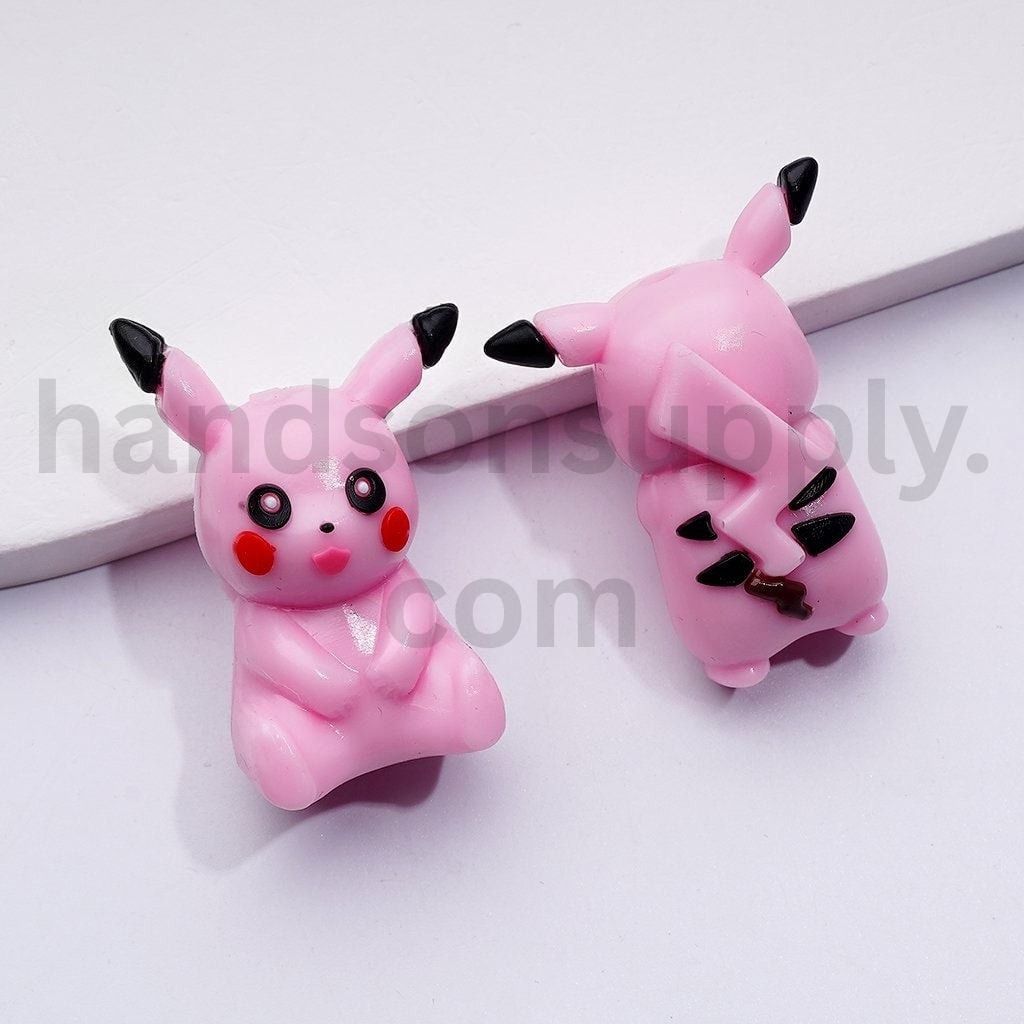 Vivid Small Monster-Inspired Small Monster Design in Yellow and Pink Soft Rubber Beads 36*26MM