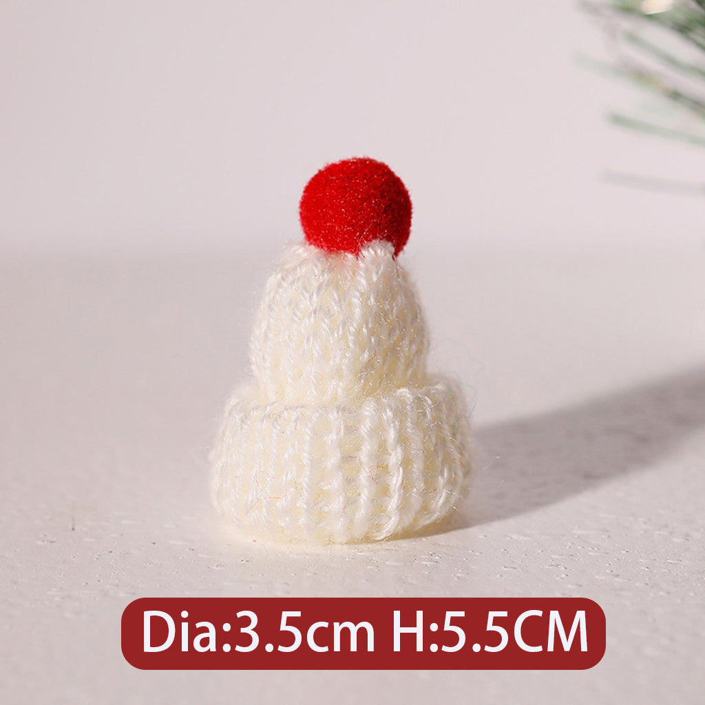 Mini Knitted Woolen Christmas Hat & Scarf Charms, Winter Style Jewelry Accessories