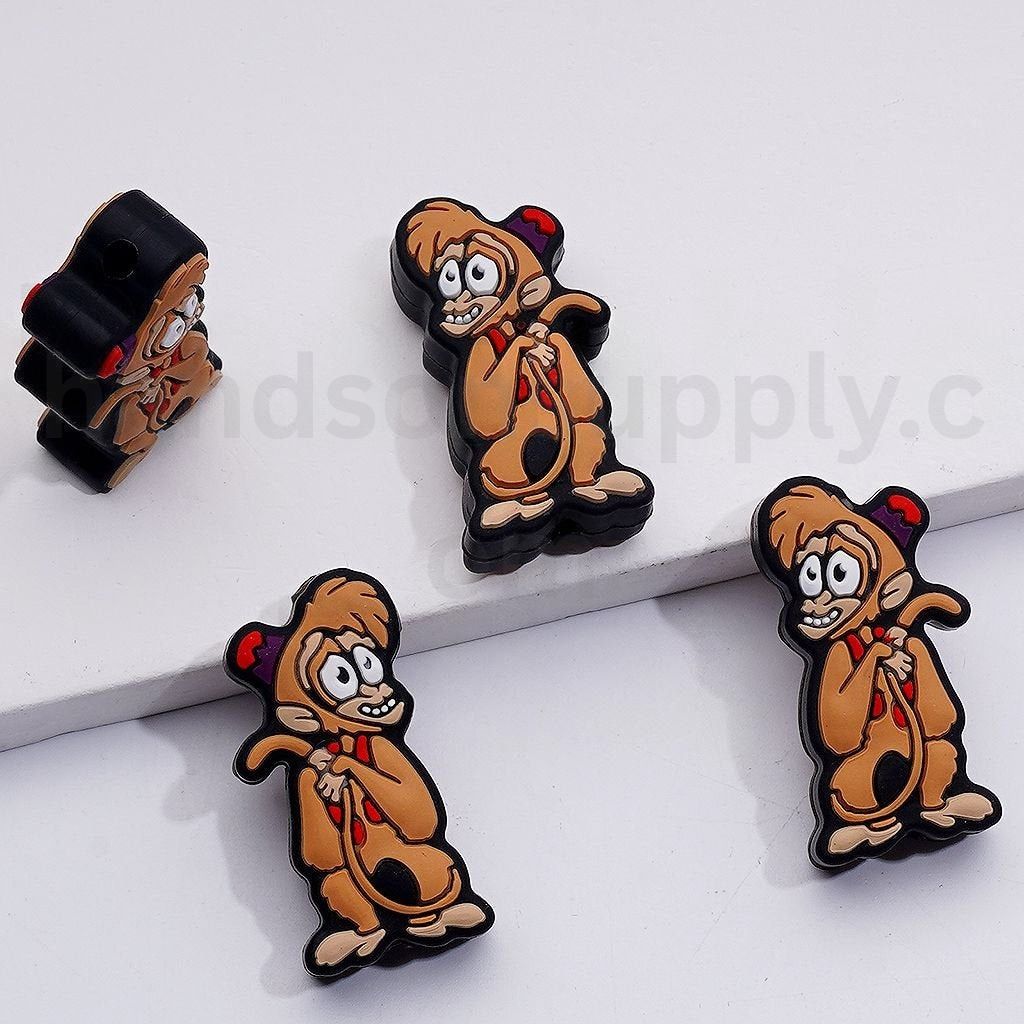 Cute Cartoon Cogswort Aladdi Ladd and the Tram Beaut and the Beas Silicone Focal Beads