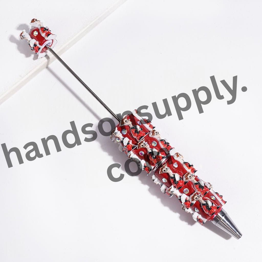 Spooky Ghost Mother and Girl Character Series with Sparkling AB Rhinestone Beadable Clay Pen
