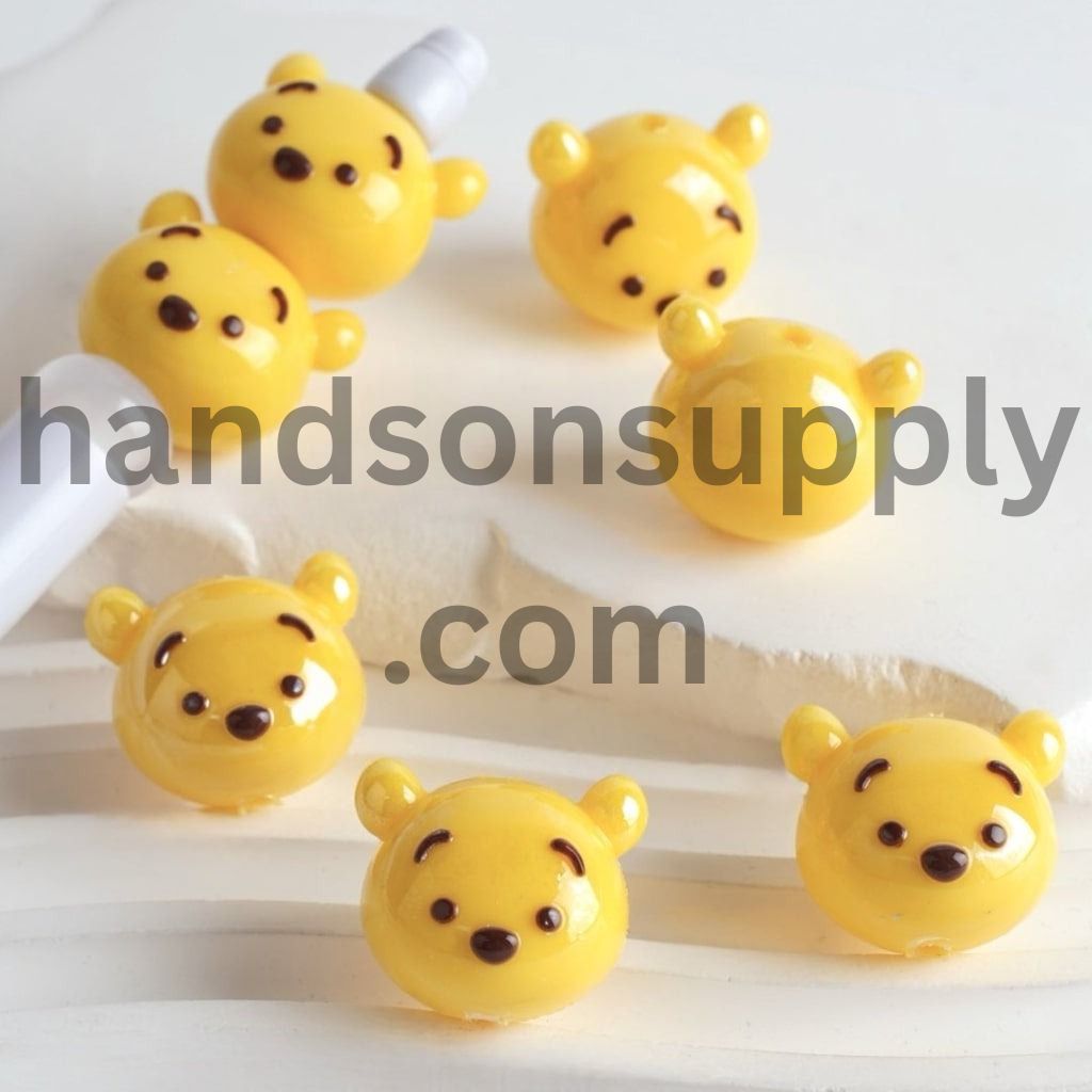Adorable Mini Cute Magic Cartoon Girl and Boy Storyland Mouse Mari Cat Acrylic Beads Random Mix