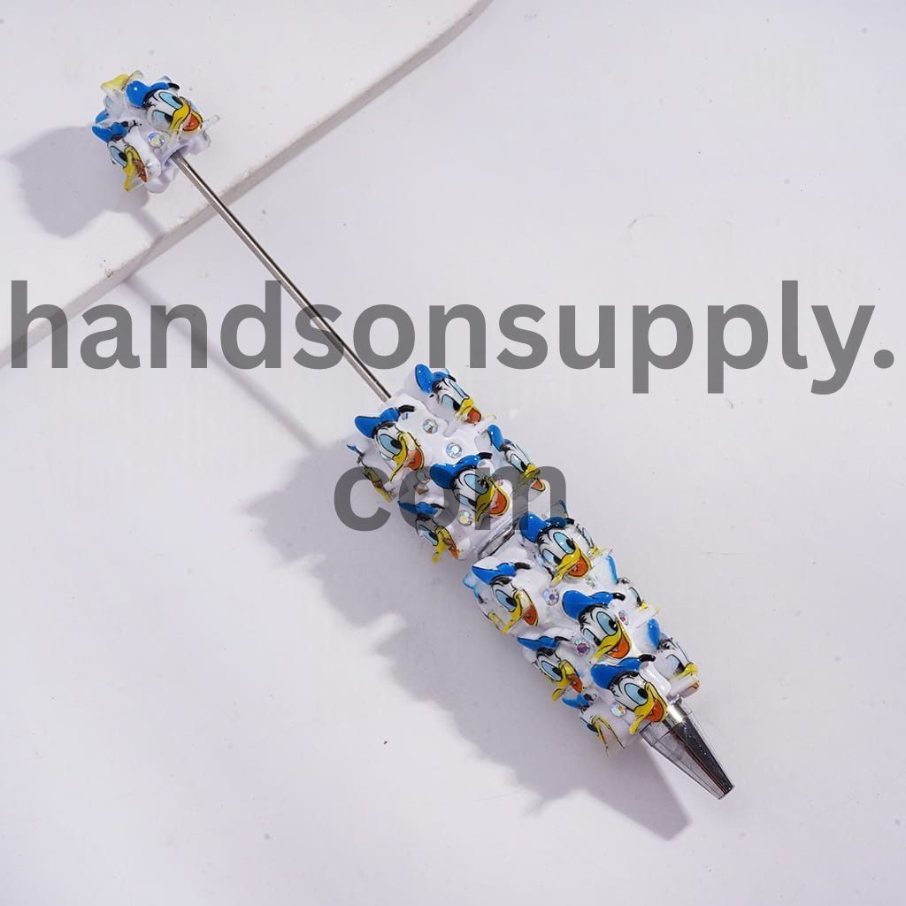 Classic Animation Family & Animal Character Series with AB Rhinestones Beadable Clay Pens