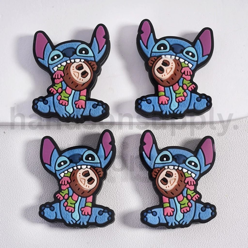 Cute Tigger & Eeyore Characters from Honey Bear Silicone Focal Beads