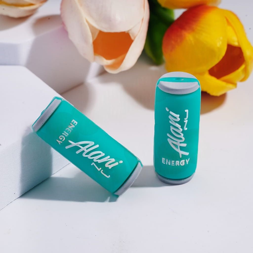 3D Energy Drink in Various Colors Silicone Focal Beads