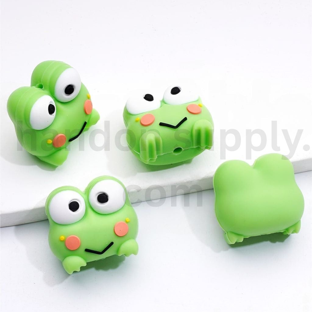 3D Sanri Character Silicone Focal Beads Assorted Styles Keroppi, Kuromi, Kitty & More