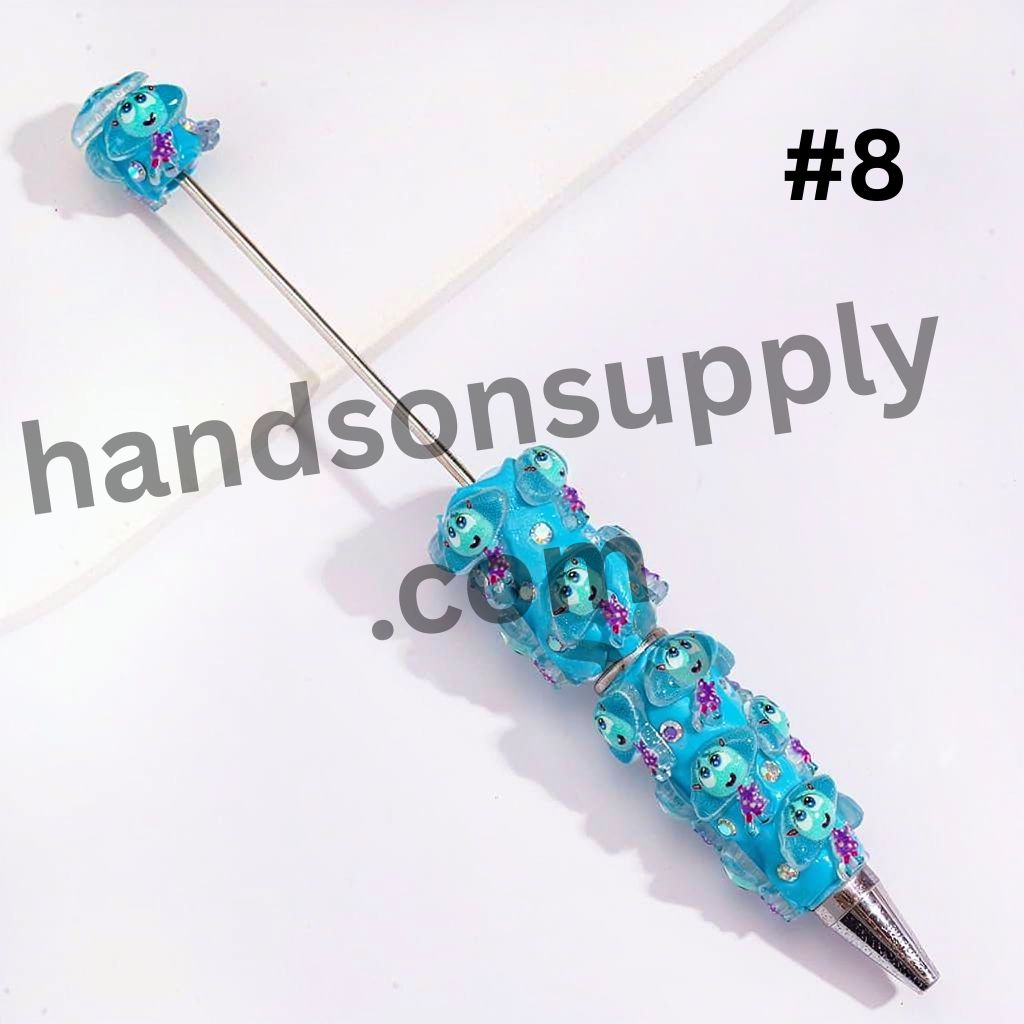 Adorable Five Emotions Mind Character Series, Multi-Color Beadable Clay Pens