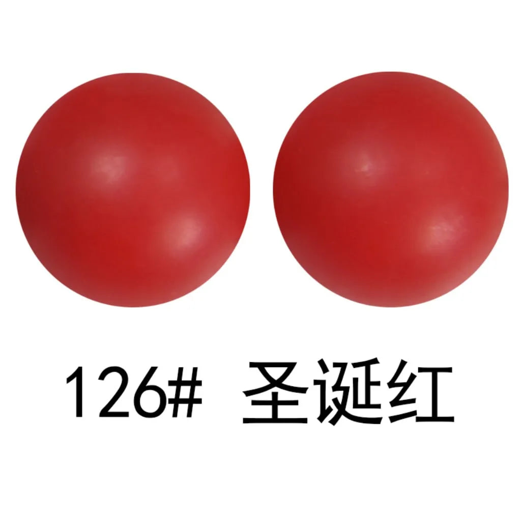 Solid Colored Silicone Beads 15 mm